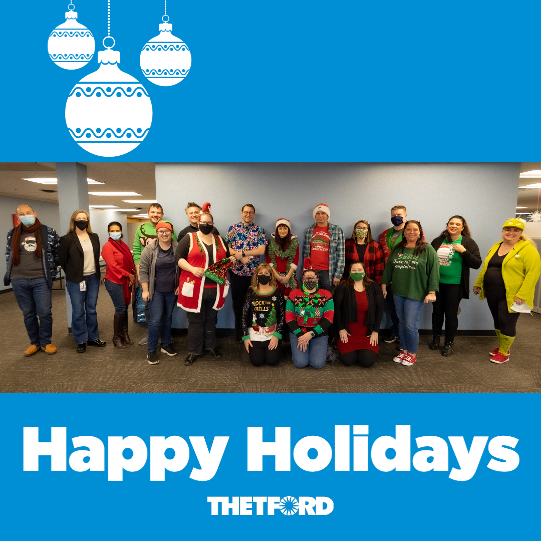 We got a little festive during our holiday lunch. We hope you all have a safe and jolly holiday season!