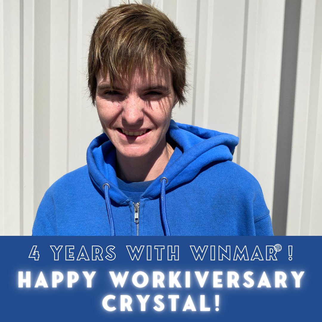 WinmarMooseJaw's tweet photo. It's Crystal's workiversary! She has been a part of our team at WINMAR® Moose Jaw for four years! Thanks for all of your hard work and dedication Crystal! 

#staffappreciation #workiversary #winmar #winmarmoosejaw #comingthroughforyou https://t.co/HKh41S8AGn