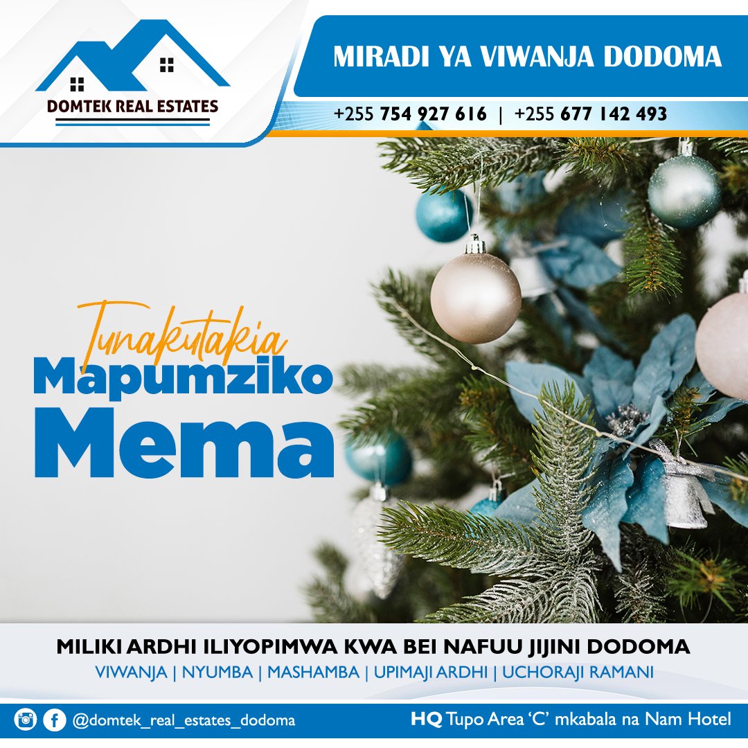 DomTekSolutions's tweet image. Tunakutakia Mapumziko mema #domtekrealestates #domteksolutions