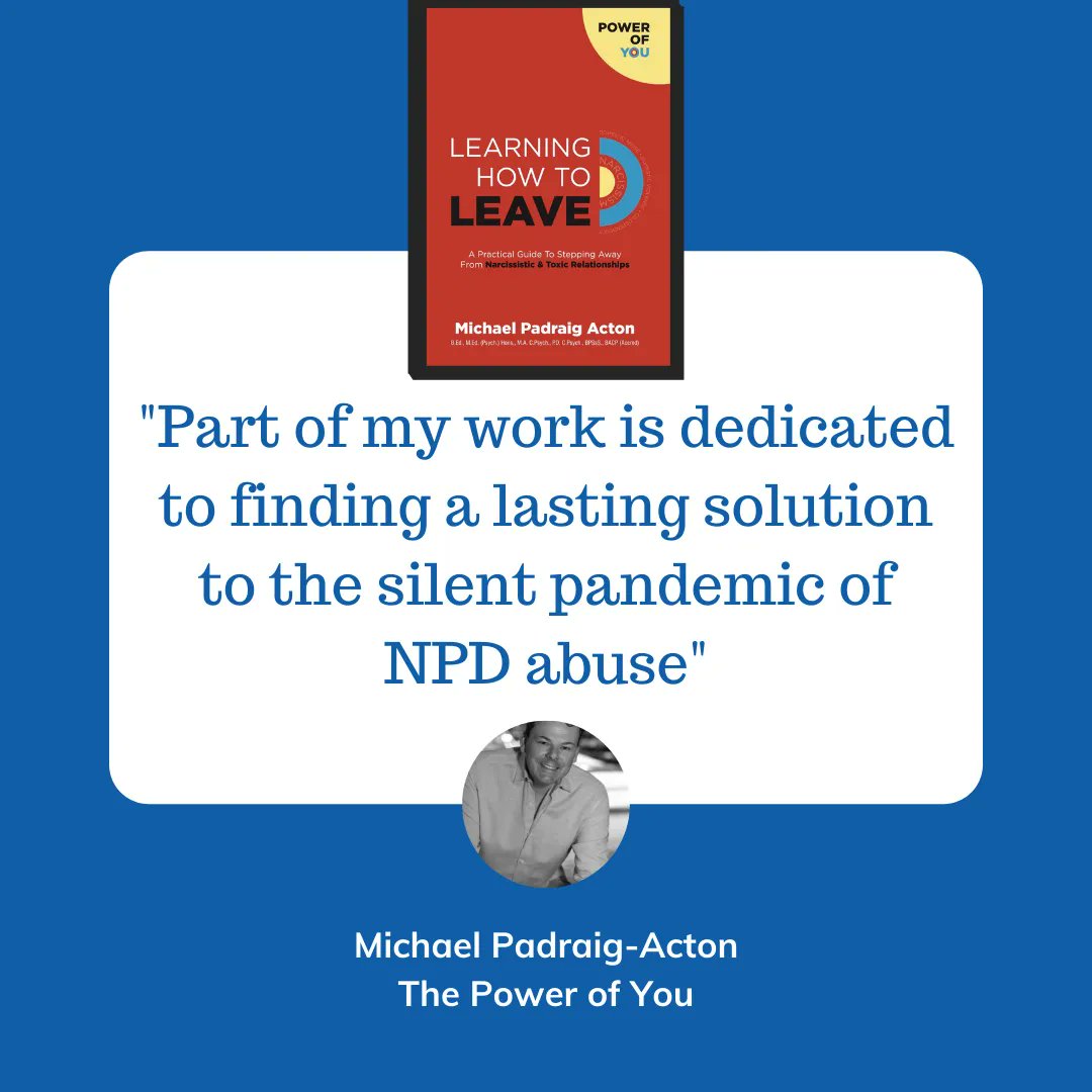 MPAMind_com's tweet photo. Part of my work is dedicated to finding a lasting solution to the silent pandemic of #NPD abuse. My book #LearningHowToLeave (from my #PowerOfYou series) joins the dots between #domesticviolence and #NarcissisticPersonalityDisorder Go to https://t.co/bPQAu32EuY https://t.co/wugF3A2MIC