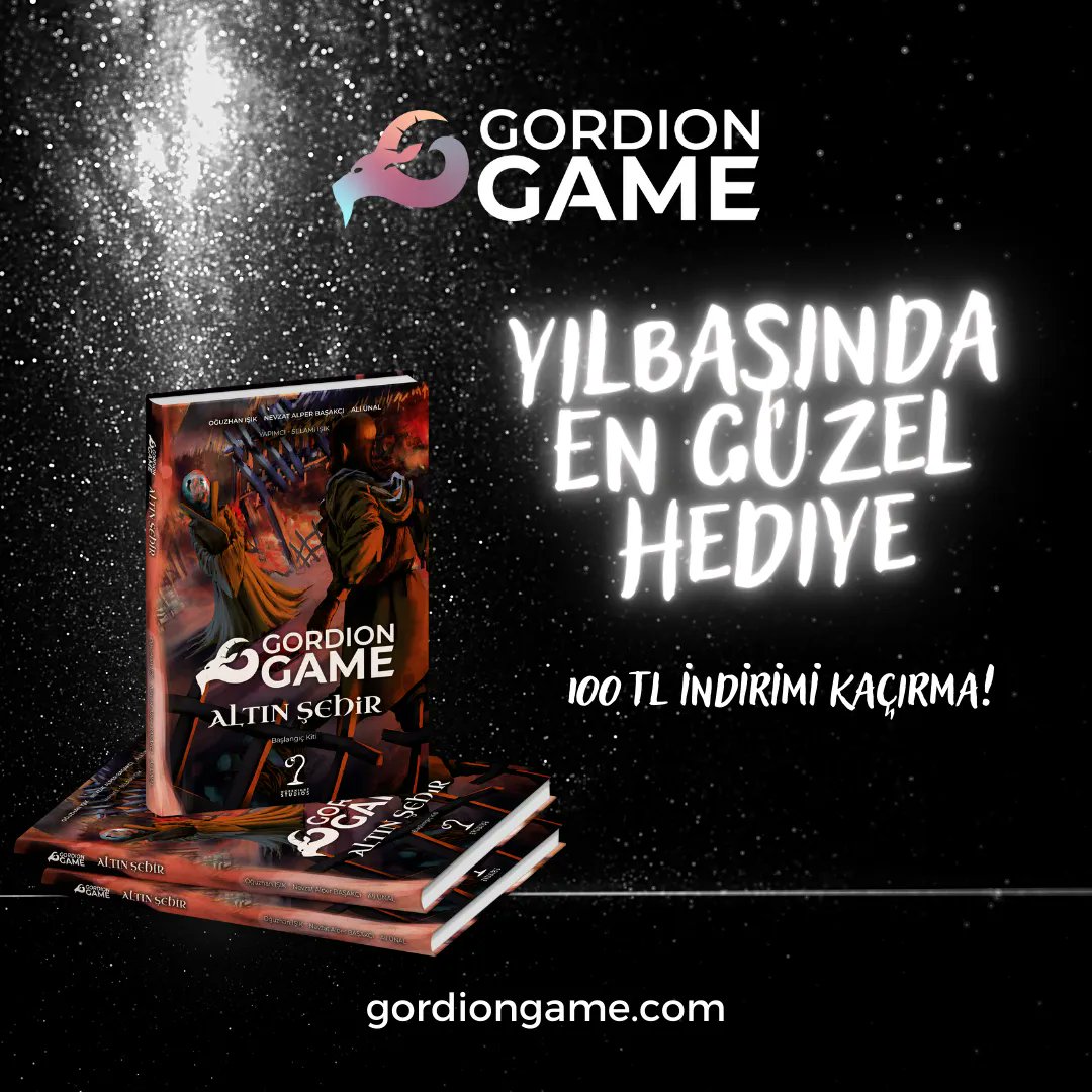 Yılbaşını Arkadaşlarınla Kutla! Hediyeniz Gordion Olsun! 
.
.
.
#gordiongame #frp #altinsehir #midas #twitch #faterpg #gamedev #rpg #muryo #müryo #tabletop #tabletopgames #tabletoprpg #tabletopgame #tabletopgaming #tabletoproleplaying #cristmas #yılbaşı #yilbasi #yılbaşıhediyesi