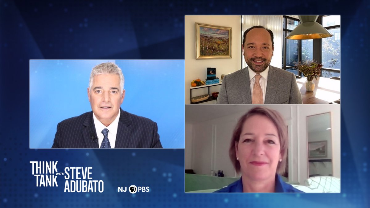 SteveAdubato's tweet photo. In case you missed it catch #ThinkTankSA #ThisWknd where Co-Authors, "I Alone Can Fix It” @CarolLeonnig and @PhilipRucker @washingtonpost discuss former President Trump’s #leadership and final year of presidency.

Sat. 8:30a @MyNJPBS
Sun. 10:30a #New12Plus https://t.co/bGGtB7NPxa