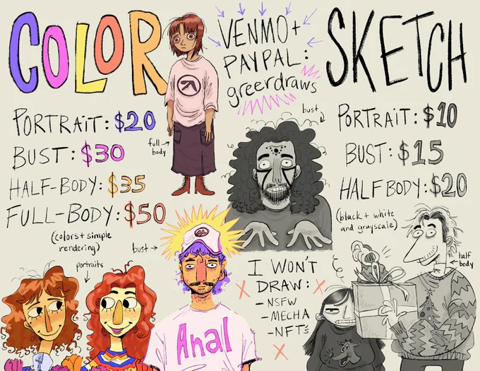 opening 5 commission slots! dm for more info+if youre interested in claiming one! 