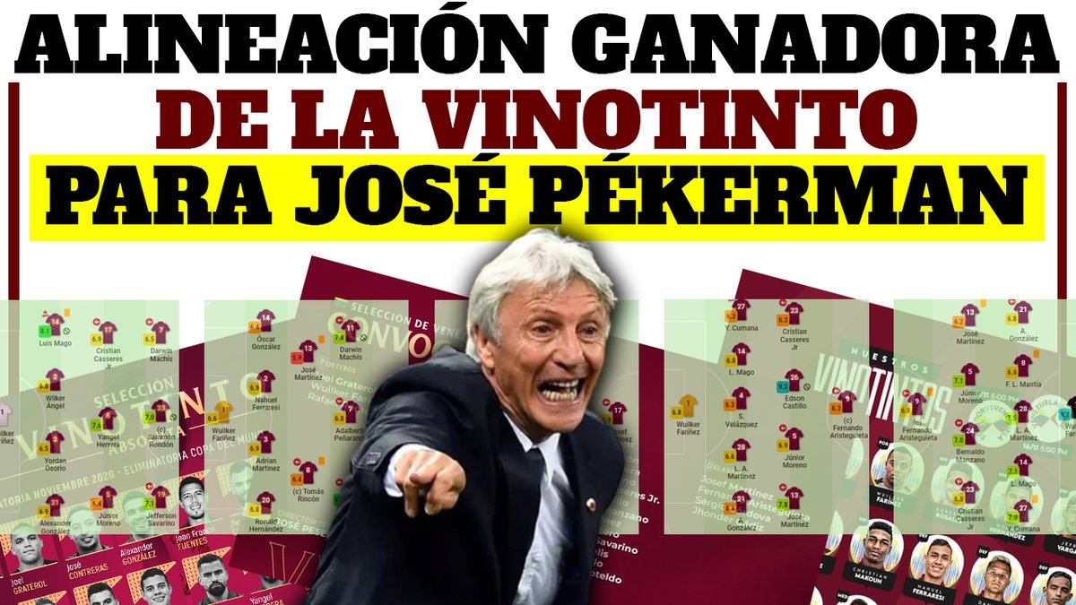 FutbolEnLinea's tweet photo. #Estreno! Ya disponible recién salido del horno!

Un alineación Vinotinto "ganadora" para José Pékerman

🔥🔥⤵️

https://t.co/MXFTcKWond https://t.co/5FBvKbskBu