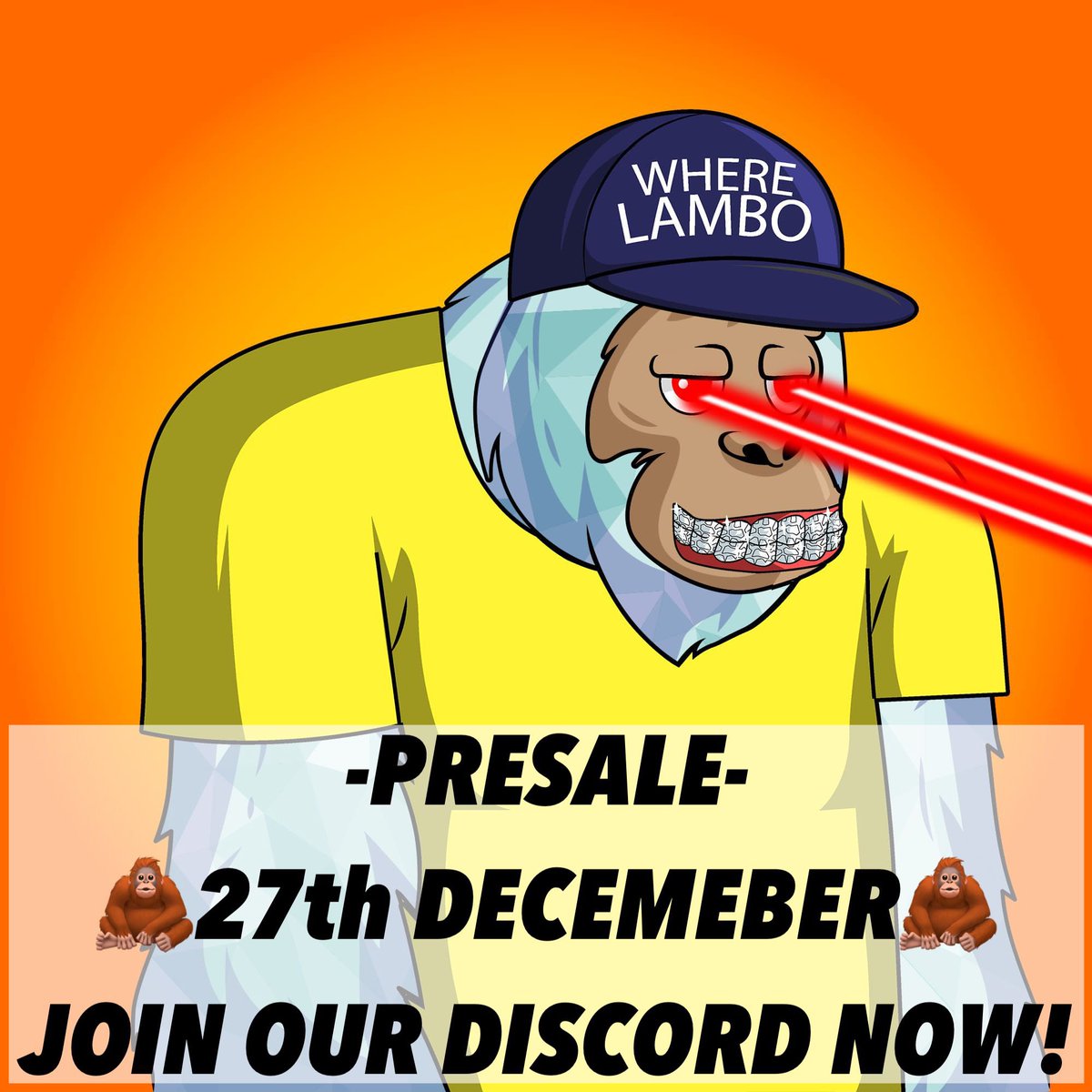 WhereLamboAC's tweet photo. 🦧$10,000 + 1 #nft + 25 WL SPOTS

1️⃣ Follow @WhereLamboAC
2️⃣ Like, RT, tag AT LEAST 5 friend (more comments, more entries)
3️⃣ Join discord https://t.co/WDqqti1sCH

⚠️WINNER IN 48 HOURS⚠️

#nfts #nftgiveaway #nftart #giveaway
#btc #eth #bscgem #presale #eth #solana https://t.co/9XhgMTx2GT