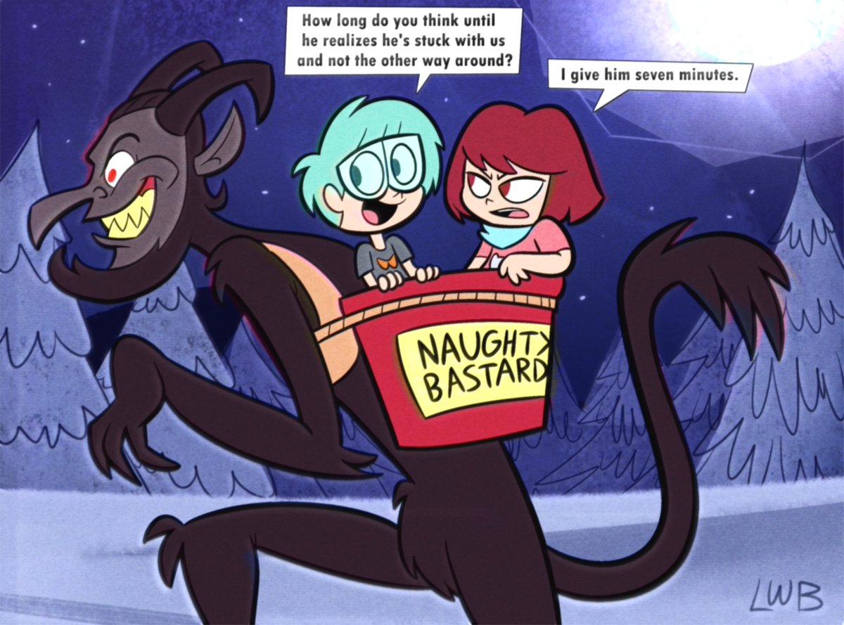 Burger and Lauren meet the Krampus
