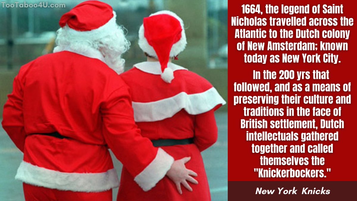 ShonnaCounter's tweet photo. #ThursdayThoughts  ... and that, little Timmy, is how Dutch #Christmas fanatics created The NY Knicks.
.
#History #SANTA @nyknicks #thursdaytreats #christmasiscoming #holidayseason https://t.co/IgavMDOUJD