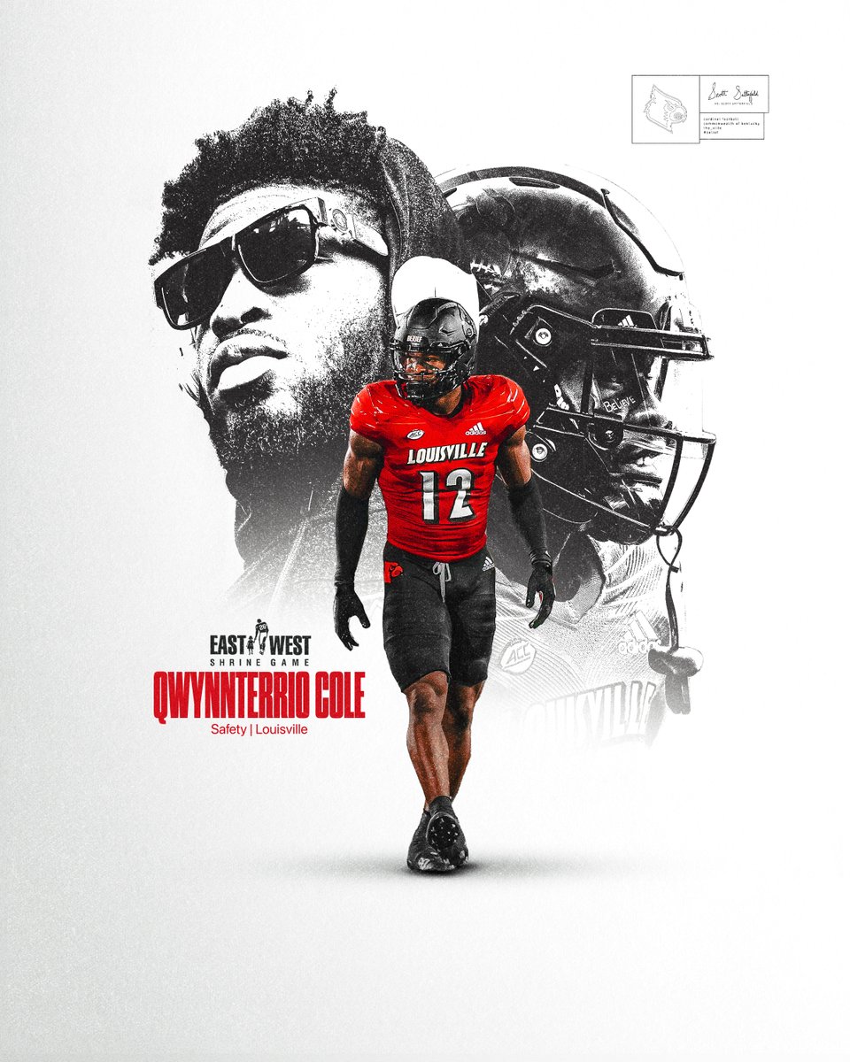 LouisvilleFB's tweet photo. .@Q_COLEtv is headed to the @ShrineBowl!

#GoCards https://t.co/XjWAYZN04h