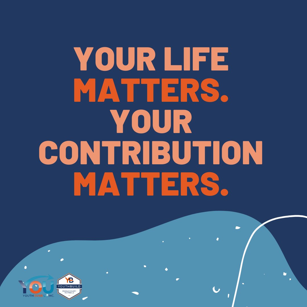 BuildFc's tweet image. No matter who you are, what you do, where you live, or how old you are, your life matters. And the impact of your existence on this world is immeasurable. 🙌🌠

#youthbuild #opportunityyouth #youthorganization