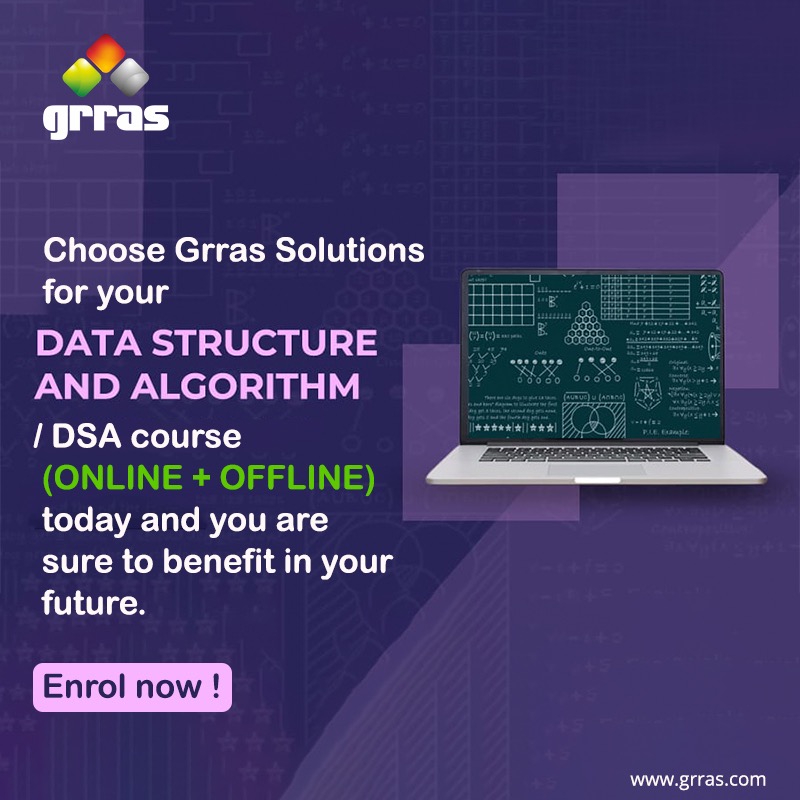 TrainingGrras's tweet image. Choose Grras Solutions for your Data Structures and Algorithm/ DSA course (Online + offline) today and you are sure to benefit in your future. Enrol now!
#datastructurecourse #onlinedatastructureandalgorithm
#algorithm #algorithmart