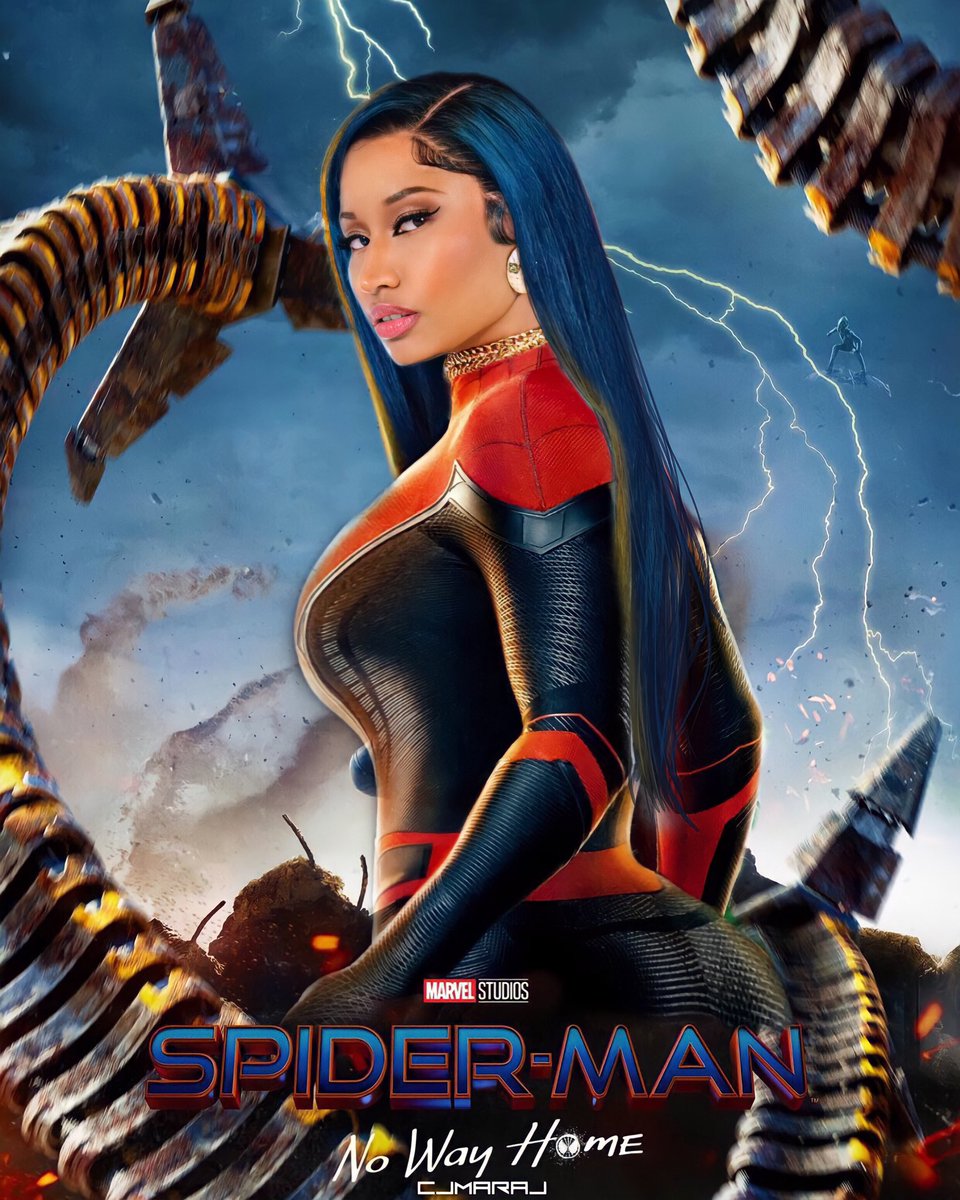 Nicki Minaj as Spider-Woman 🕷🤍 How do y'all feel about the movie? *DONT SPOIL FOR THE OTHERS* 🕸🎀 <a href="/NICKIMINAJ/">Nicki Minaj</a>