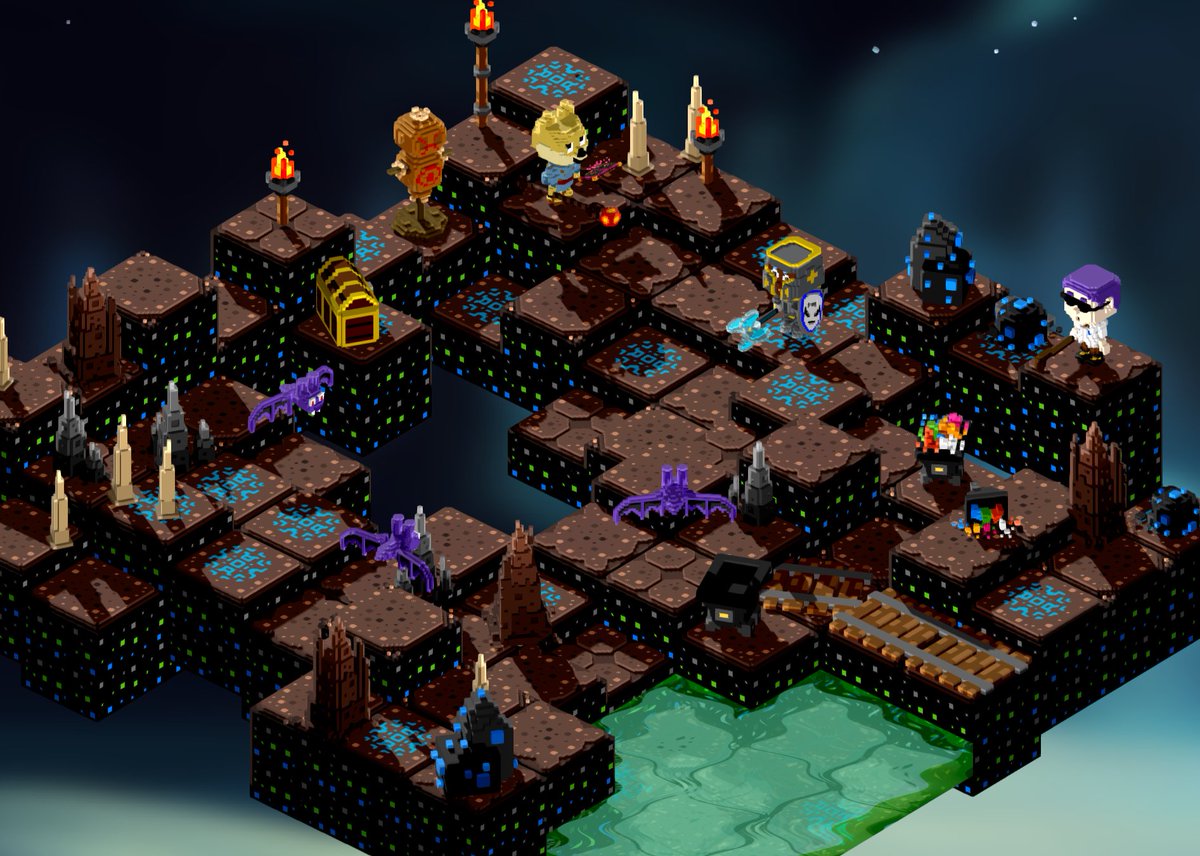 AlwaysGeeky's tweet photo. New Voxie Tactics environment - Mysterious Caves!

This spooky environment makes for the perfect setup for Voxie Battles...

What mysteries and hidden treasures will you uncover and claim in the caves?

https://t.co/qF9CacjfLz

#Voxies #VoxieTactics #VoxelTactics #Voxels https://t.co/OzhCeE3xQd