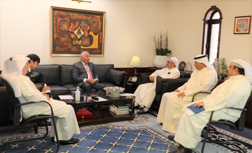 tajembkuwait's tweet photo. On December 1, 2021 Ambassador of  Tajikistan Zubaydullo Zubaydzoda held a meeting with the board members of the Kuwait Fund for Arab Economic Development headed by Director General Marwan Al-Ghanem https://t.co/JqTyMscRQx