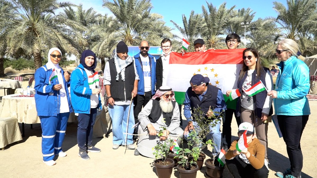 tajembkuwait's tweet photo. On December 4, 2021, in the State of Kuwait, at the initiative of the Dean of the Diplomatic Corps, Ambassador Zubaydullo Zabaydzoda and the Mission UN Habitat GCC Regional Office, with the participation of the heads of diplomatic missions a tree planting campaign "Kuwait Plants" https://t.co/IGj8prD7Zt