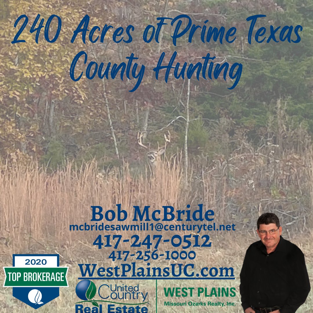 For Full Listing Click Here: west-plains-missouri.com/search/mo/vaca…

Bob McBride 417-247-0512
United Country Missouri Ozarks Realty, Inc 417-256-1000

#YourHappilyEverAfter #LeadersInHappilyEverAfters #WestPlainsUnitedCountry #BobMcBrideRealtor #LandForSale #RealtreeProperties #HuntingProperty