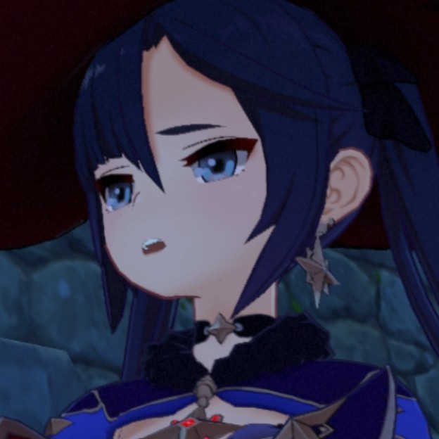 a gloved hand rests upon her abdomen, wishing that it could hide the sounds her stomach proceeded to make. how embarrassing for the astrologist. she hadn't eaten in twenty-four hours, so her stomach wished to let everyone around her know. 💧