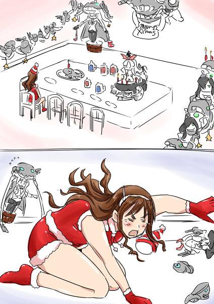 サンタコスといえば昔描いた某足柄さん 