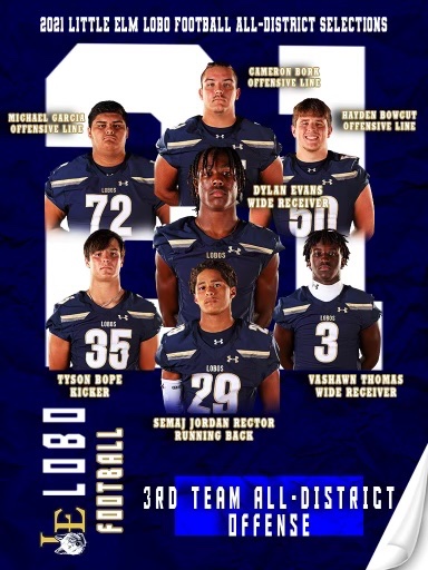 LELobosFootball's tweet photo. 5-6A All- District- 3rd Team Offense! https://t.co/Lj6GFXUbSp