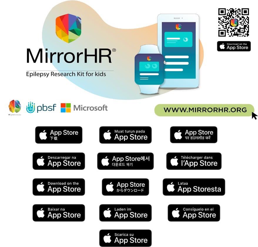 FightTheStroke's tweet photo. #MirrorHR #Epilepsy Research Kit, the application that helps families manage #epilepsy, has been downloaded in 31 countries in just 3 months. So the best gift we can give to so many families this holiday season is to make it available in other languages 👉https://t.co/huPjeobb42 https://t.co/uLFiO7Kwqs