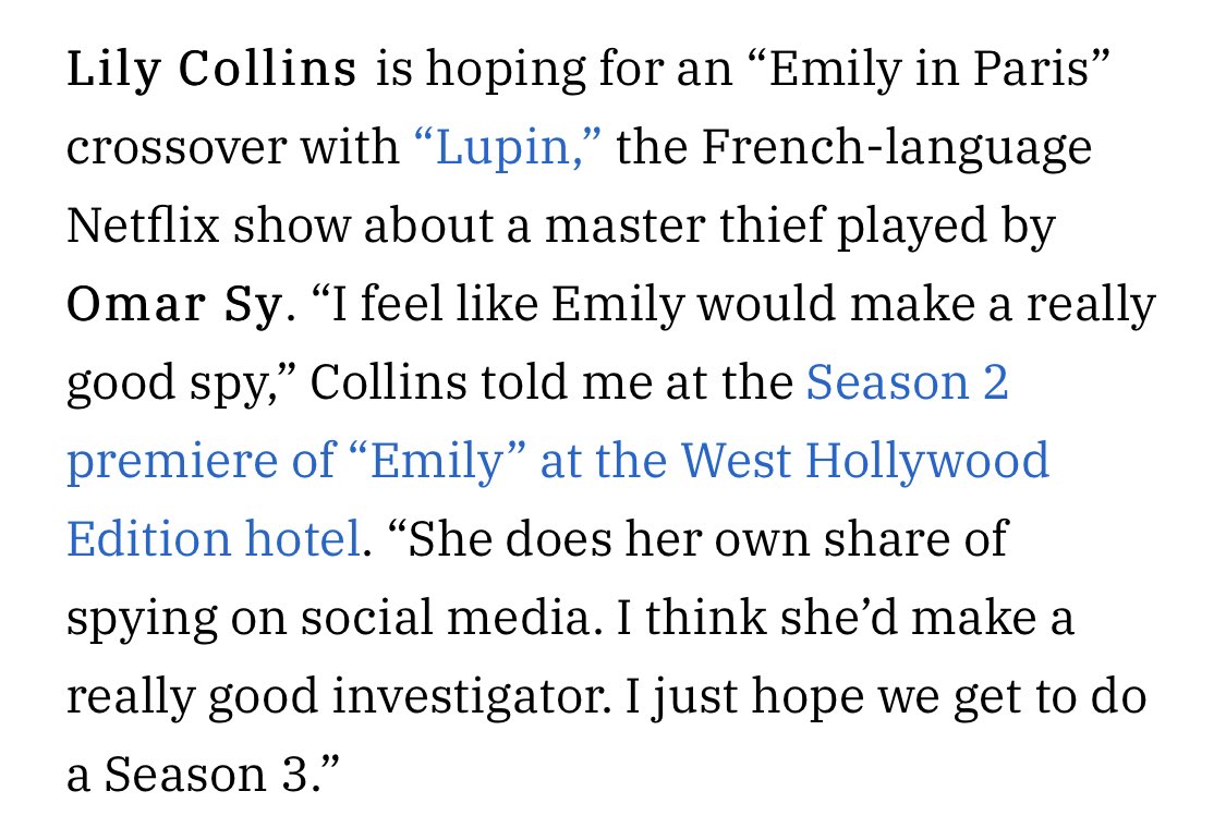 JeffIsAShaffer's tweet photo. Excited for 20+ years of the Emily in Paris Cinematic Universe https://t.co/ldSKgbjODL