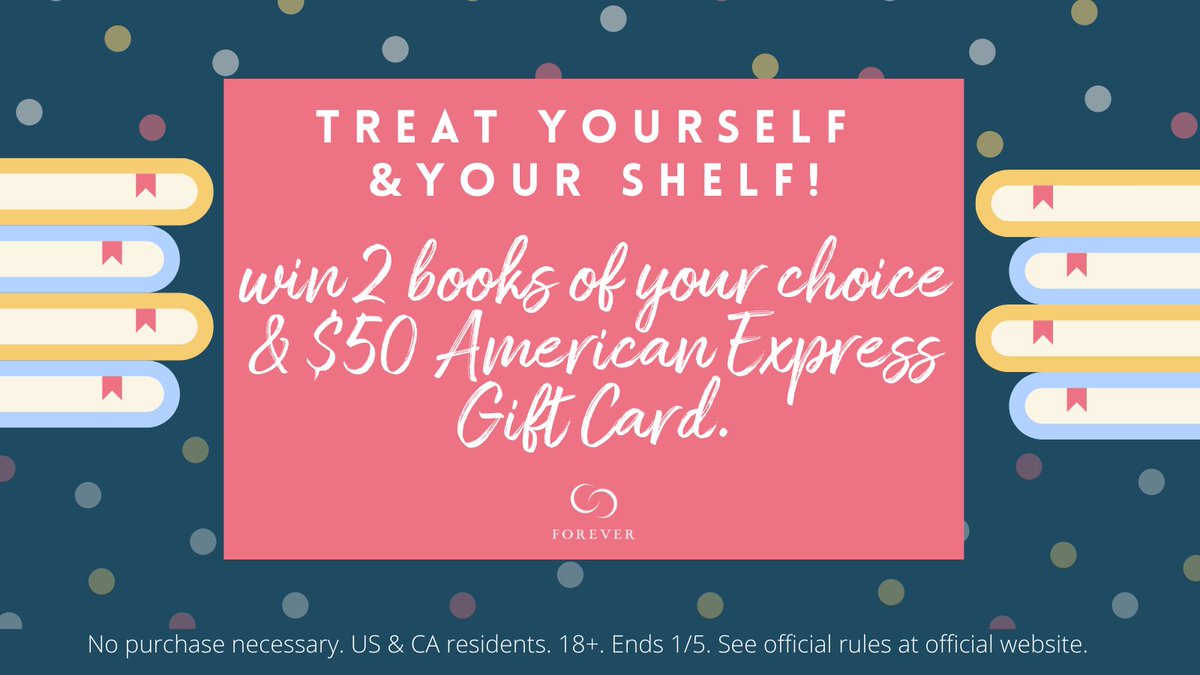 readforeverpub's tweet photo. Treat yourself and your shelf!

Enter for a chance to win a choice of 2 Forever books + $50 American Express Gift Card 🎉

➡️https://t.co/Vl6SvKFGPO https://t.co/tQAGCu3vo3