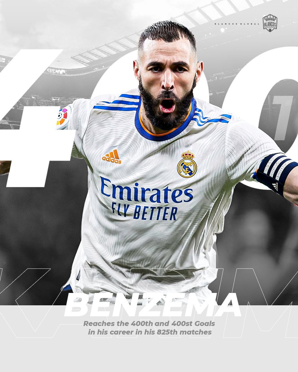 lifeisFootball6's tweet photo. 📊 | #كريم_بنزيما يصل للهدف رقم 400 و401 في مسيرته الكروية في مباراته ال825:

299 🇪🇦 #ريال_مدريد (583 مباراة)
66 🇲🇫 #ليون (148 مباراة)
36 🇲🇫 #فرنسا (94 مباراة) https://t.co/syMIacvoia