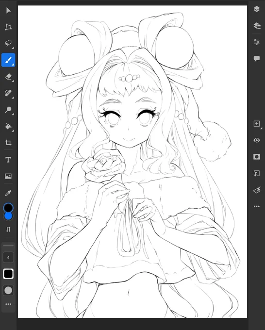 線画完成!ちょっと首太い・・?
#絵描きさんと繋がりたい  #precure 