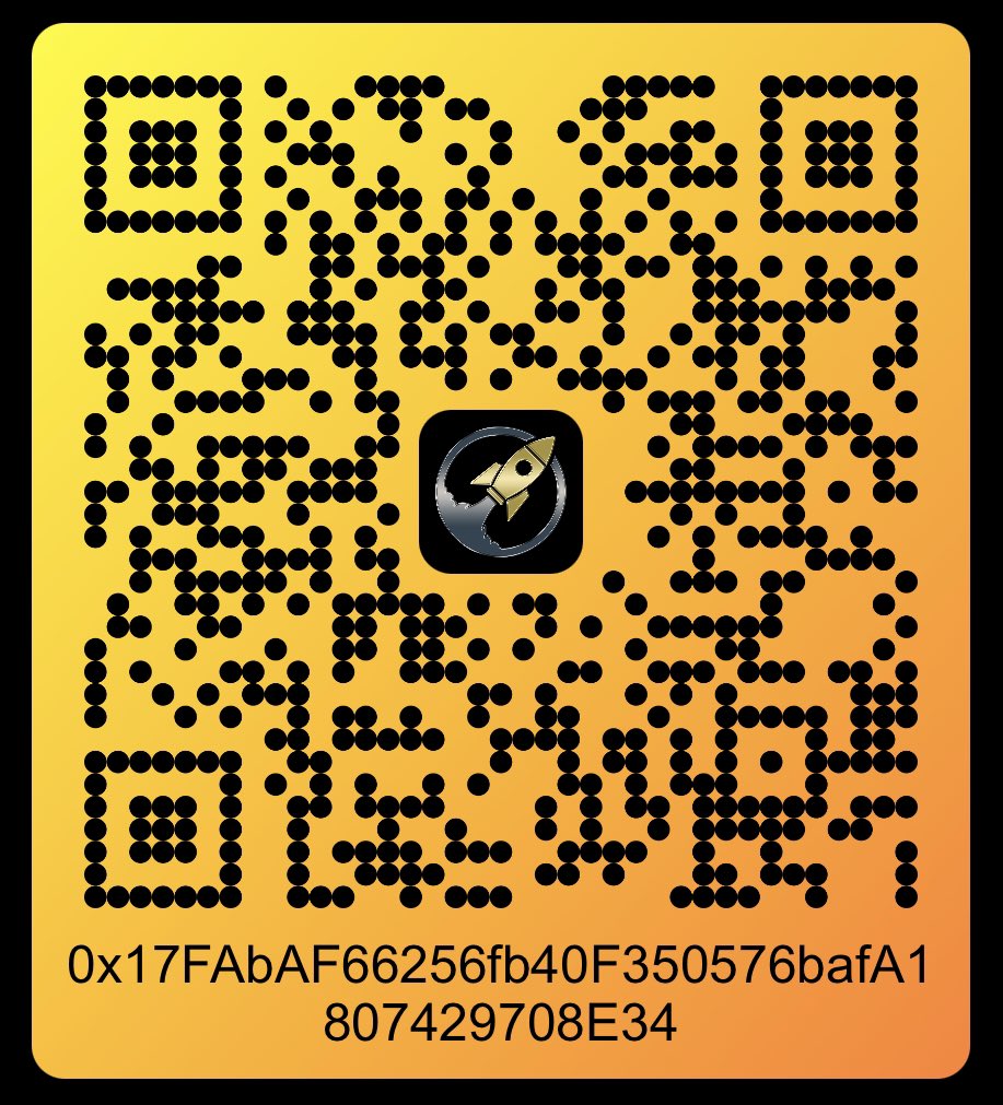 0xCo1e's tweet image. Here is a QR code for the @RocketBUSD contract address 🔒

#RocketCrew #Trustwallet #Metamask  #DeFi #accessibility
