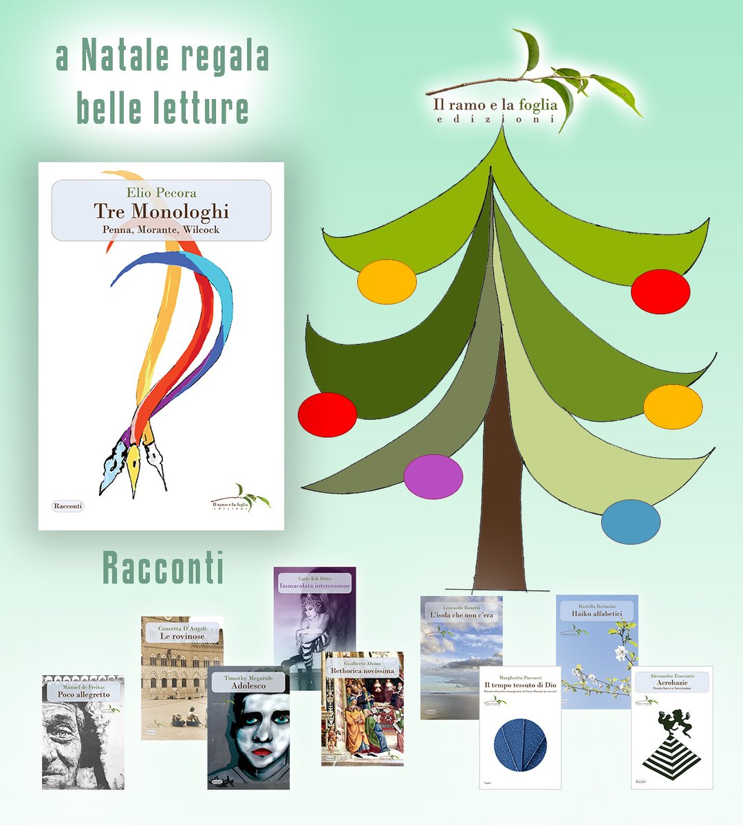 a Natale regala belle letture: Tre monologhi [Proposta di lettura | Libri] - Il ramo e la foglia edizioni #regalidinatale ilramoelafogliaedizioni.it/notizia.asp?Id…