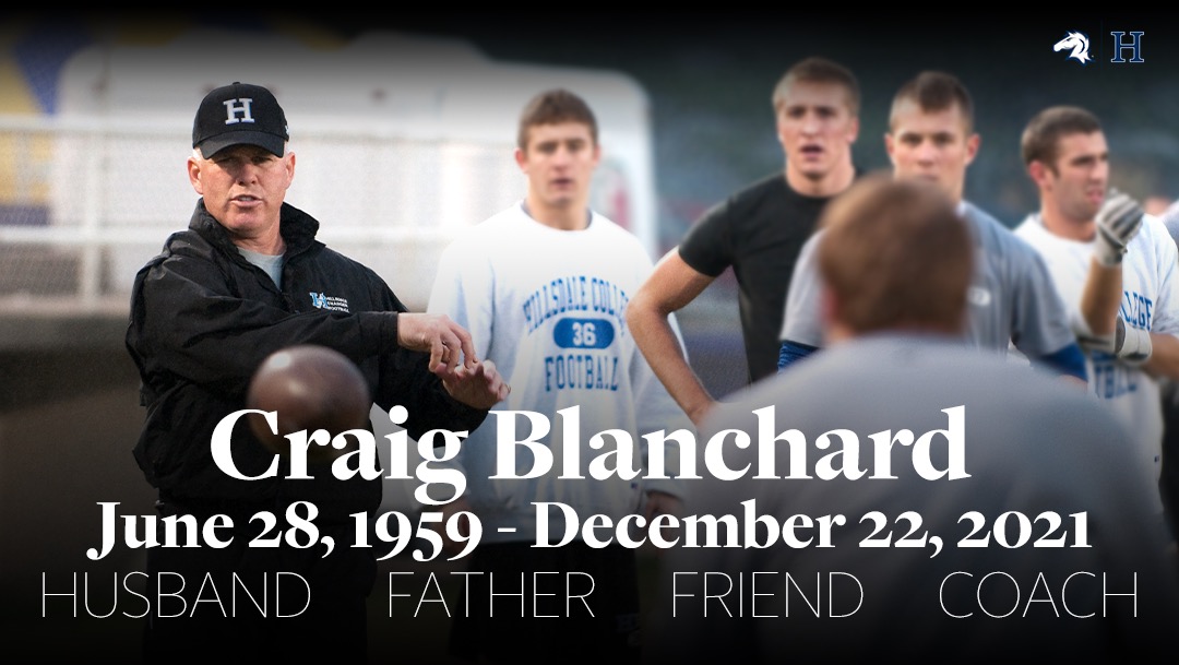 HCChargers's tweet photo. All of Charger nation is united in grief over the passing of a legendary football coach and even greater human being. We wish the family of Craig Blanchard comfort in this trying time, and we honor the memory of a man who was a shining exemplar of true character his entire life. https://t.co/Q4hFVtrH7p