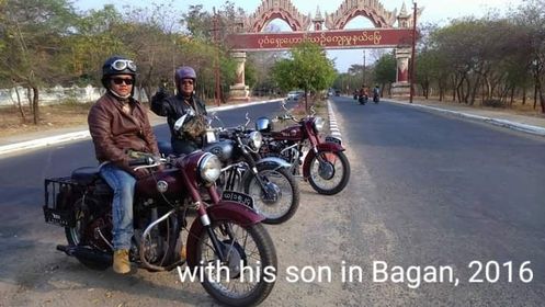 bsamotorcycles_'s tweet photo. #BSAInMyDNA 

Take a seat, Ba Thaung, from Myanmar – he’s been riding since he was 17 &amp; started his riding journey on a BM33, which took him on a tour of Myanmar.

Now in his 70s, he still proudly rides his #BSA Royal Star &amp; believes it will help him live longer. #BSAisBack https://t.co/cjpgx0R8R5