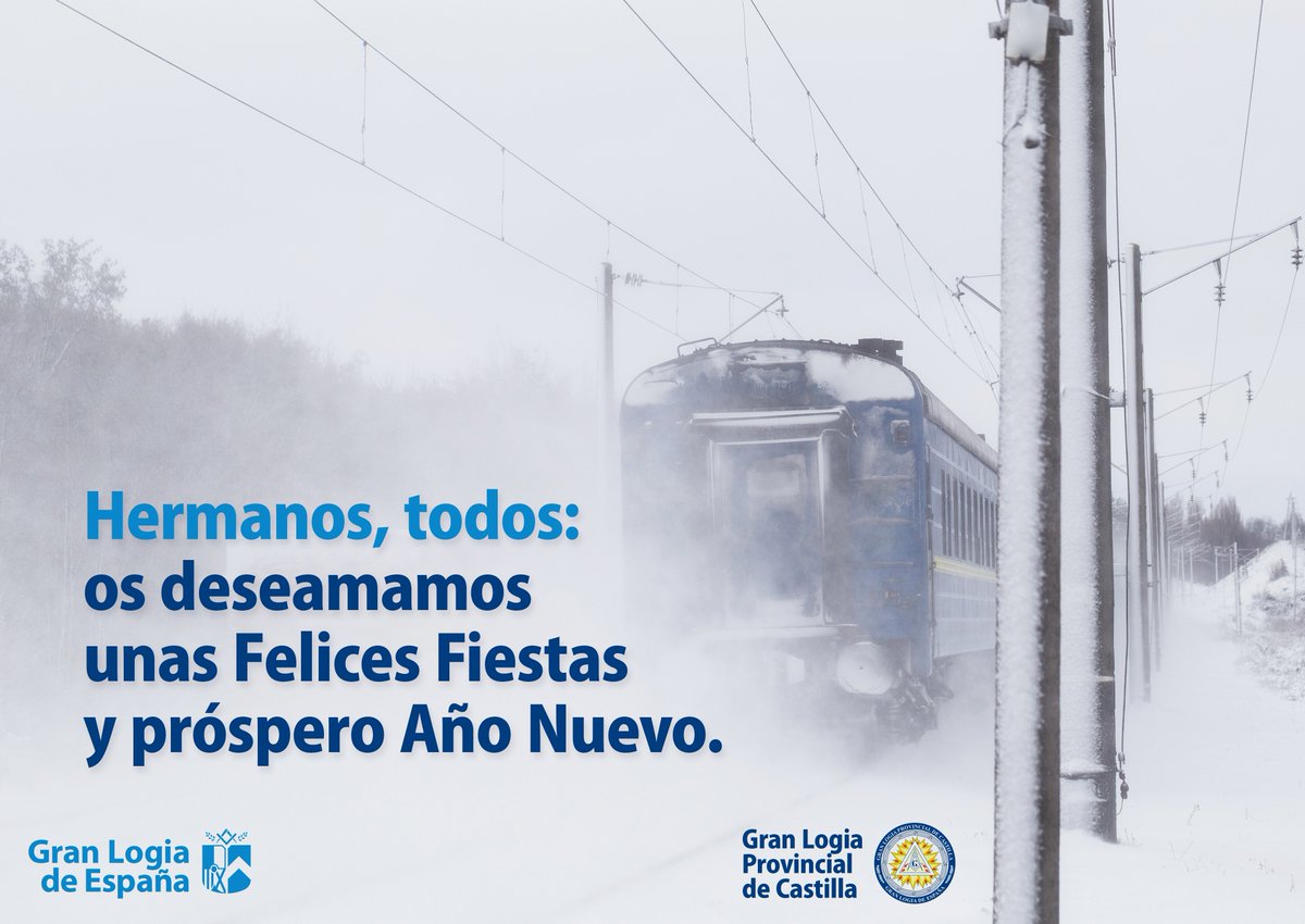 El Respetable Hermano Filippo Salzone (<a href="/filipposalzone/">Filippo Salzone.’.</a>), Gran Maestro de la Gran Logia Provincial de #Castilla, en su propio nombre, en el de su cuadro de Grandes Oficiales y en el de todos los Hermanos Masones de Castilla, os desea unas Felices Fiestas y un próspero Año Nuevo.