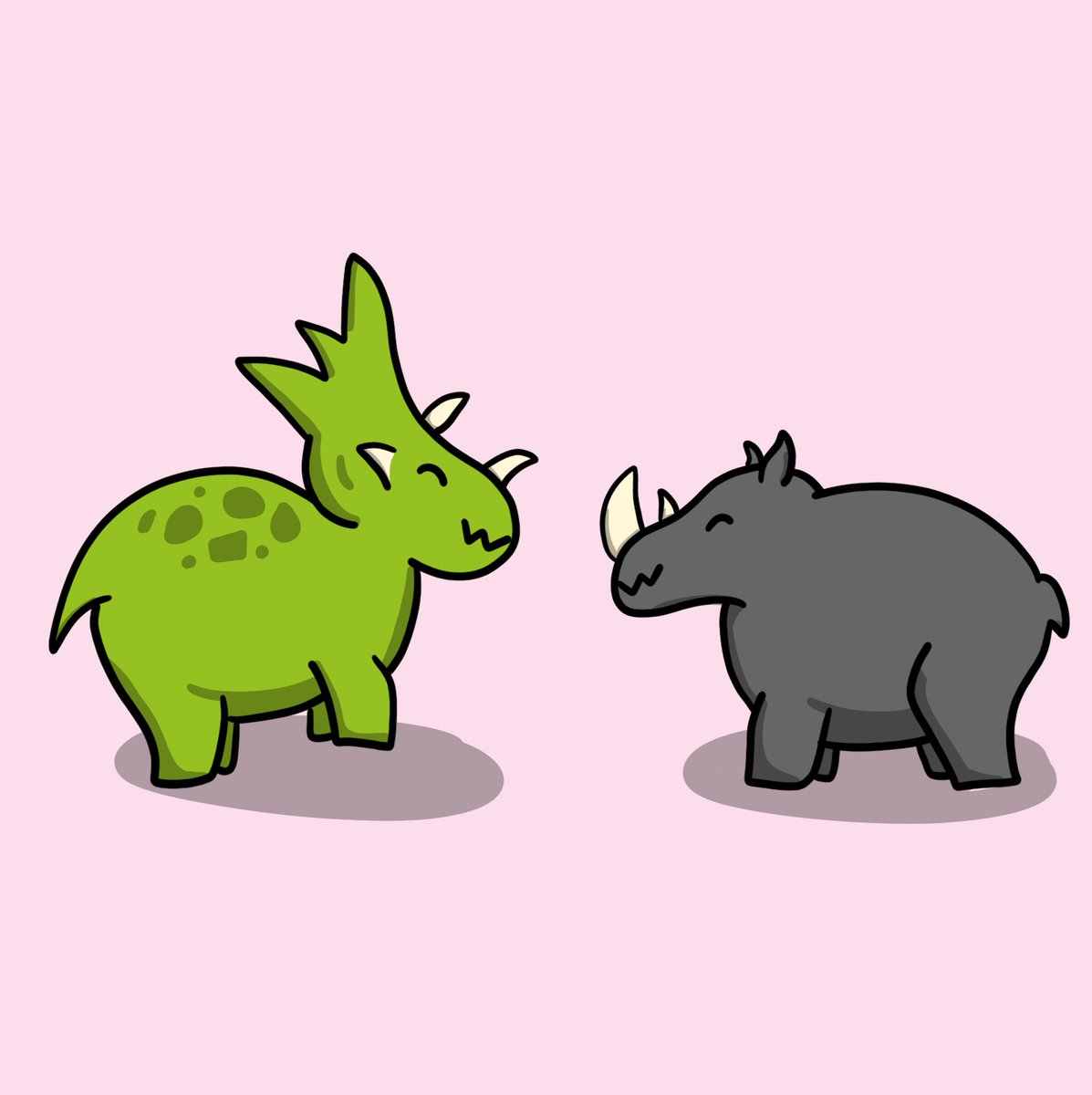 dinosandghosts's tweet photo. Dinosaurs and their spirit animals.

#dinosaur #dinocember #spiritanimal #cute #webcomics https://t.co/8JH5RJWdYN