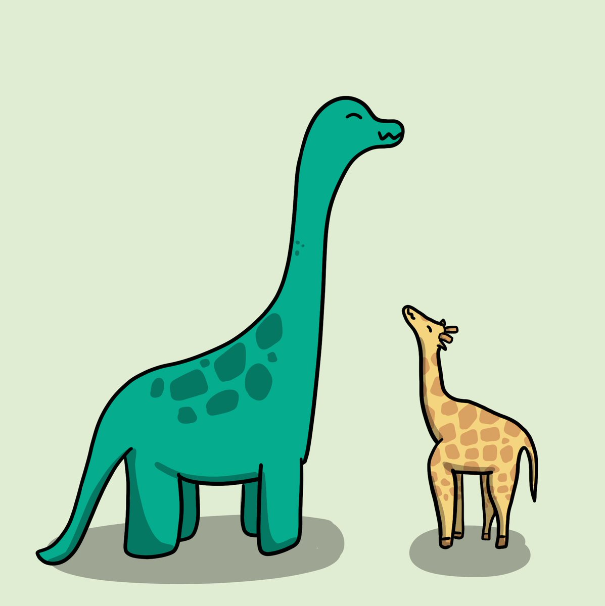 dinosandghosts's tweet photo. Dinosaurs and their spirit animals.

#dinosaur #dinocember #spiritanimal #cute #webcomics https://t.co/8JH5RJWdYN
