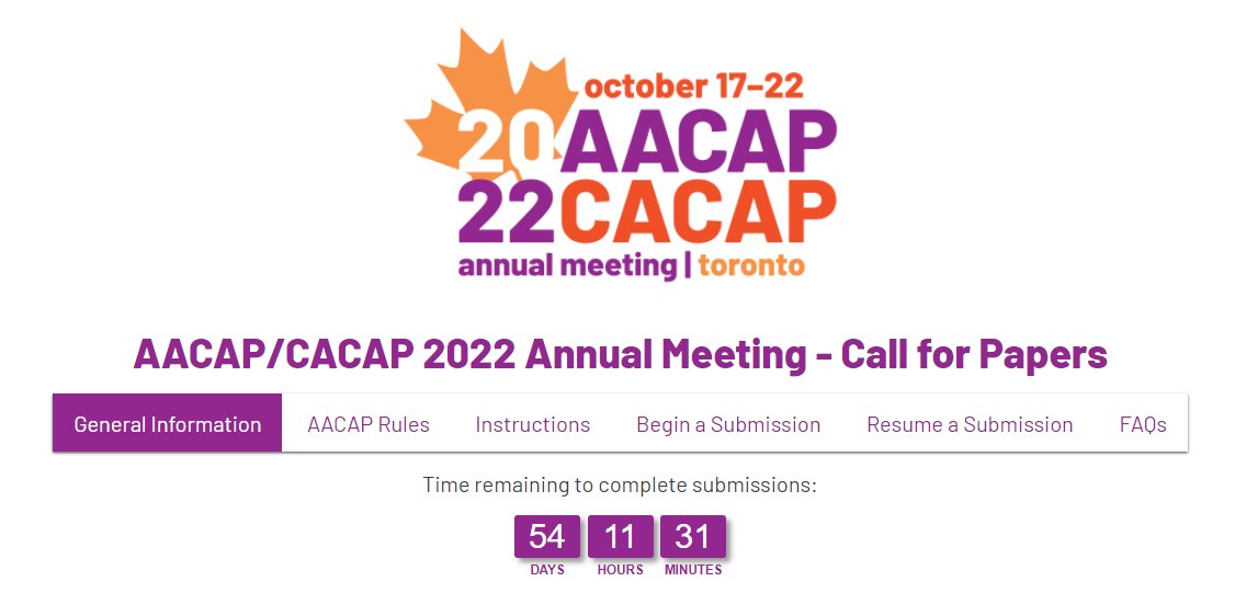 Calling #PsychResChat #MedStudentTwitter🚨Time to submit your #AACAPAM22 abstracts🌟

Learn more: aacap.confex.com/aacap/2022/cfp…

Due February 2022

#PsychTwitter #CAPTweet #Children #Diversity #MentalHealth
