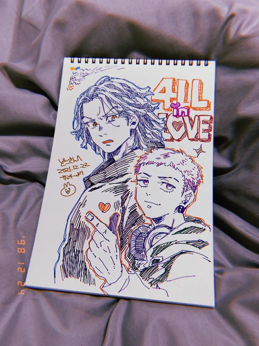 自慢させて…
今日1人で何回も見て楽しんだから…
サッチーさん @84mg_ に描いて頂いたたいみつスケブ…😭🤞💟
ほんまに描くのが早すぎるし絵がうますぎて〜‼️‼️
しかもわしの同人誌のタイトル覚えてもらてたの愛でした🌈❤️ 