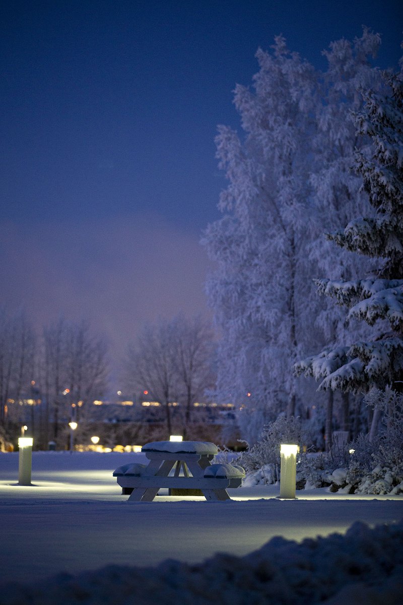 AlaskaPacificU's tweet photo. APU offices will be closed today and tomorrow for the Christmas holiday. Have a safe and happy holiday season! https://t.co/VYYcttYMJz