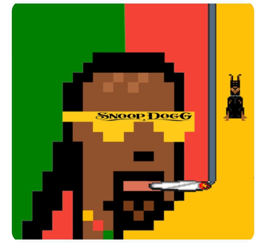 DRGNFT77's tweet photo. Check out #77  CryptoFunks V1 SnoopDogg by PixelArtGallery Ana-Maria at https://t.co/RmKZGGrTHp NFT! https://t.co/fyg66J3hmT via @cryptocom #snoop #SNOOPDOGG #NFTs #NFTCollector #Cryptocom #NFT #NFTCommunity #nftart #nftcollectors #cryptoart @SnoopDogg https://t.co/JYgsyoxptm