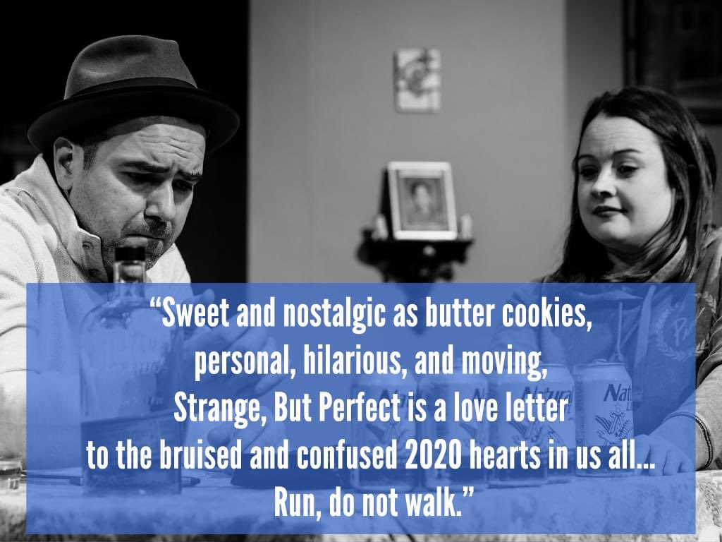 We wish everyone a safe and happy holiday season! We are taking a short break and then returning to <a href="/hydeparktheatre/">Hyde Park Theatre</a> on Jan. 5th for 12 more performances of Strange, But Perfect! we hope that you may be able to join us: streetcornerarts.org/strange-but-pe… 
#atxtheatre #austintexas #theatre
