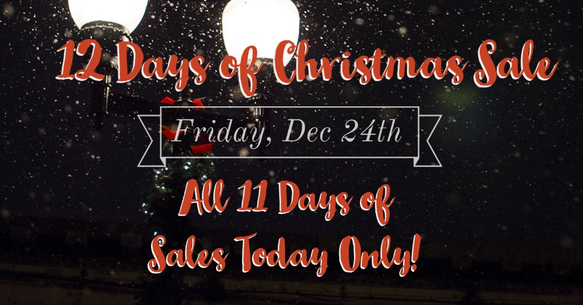 12 Days of Christmas Sale - Day 12🎅🎄🎁 - mailchi.mp/d4c95477432a/l…