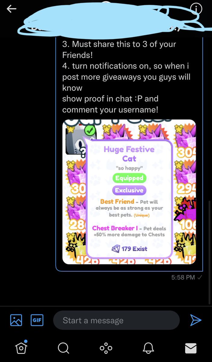 DaRealLloydToon's tweet photo. @PetSimXDataBase username: D3RKP01TI0N https://t.co/SRzJe7bGUs