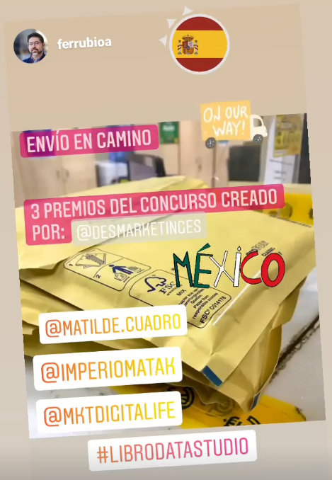ImperioMatak's tweet photo. Hey @DesMarketingES  como decimos en #mexico "te la rifaste" muchas gracias, es un honor @FerRubioA  ya lo estoy esperando con ansias 😍 
#LibroDataStudio #Marketing #Ganandocomosiempre https://t.co/T8Y6l3sSIA