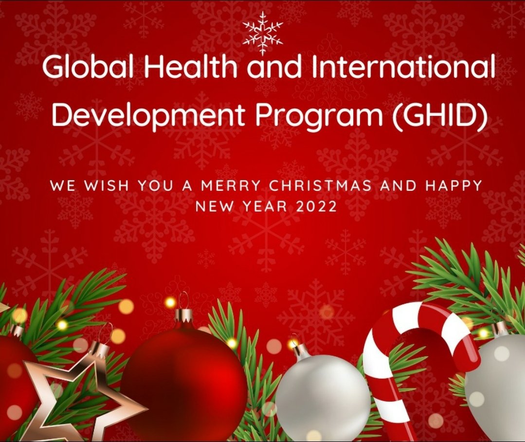 GHIDProgram's tweet photo. Dear GHID friends and supporters,
You made 2021 a year full of accomplishments and impact. Thanks for your continuous support.
Happy Holidays!
@GHIDProgram https://t.co/ShjkAriuuy