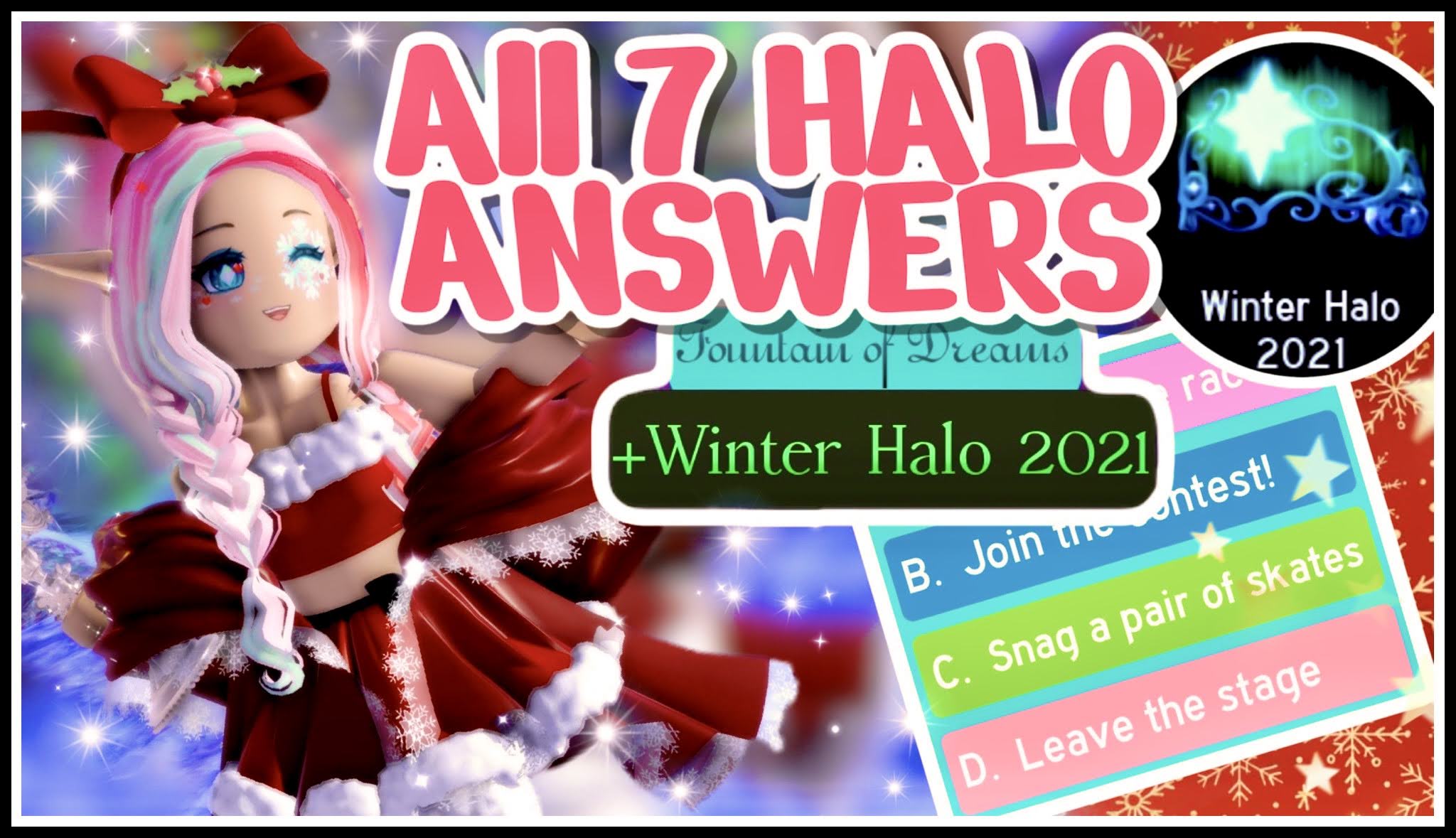 New Updated Halo Answers To Win The Winter Halo 2021 Royale High 