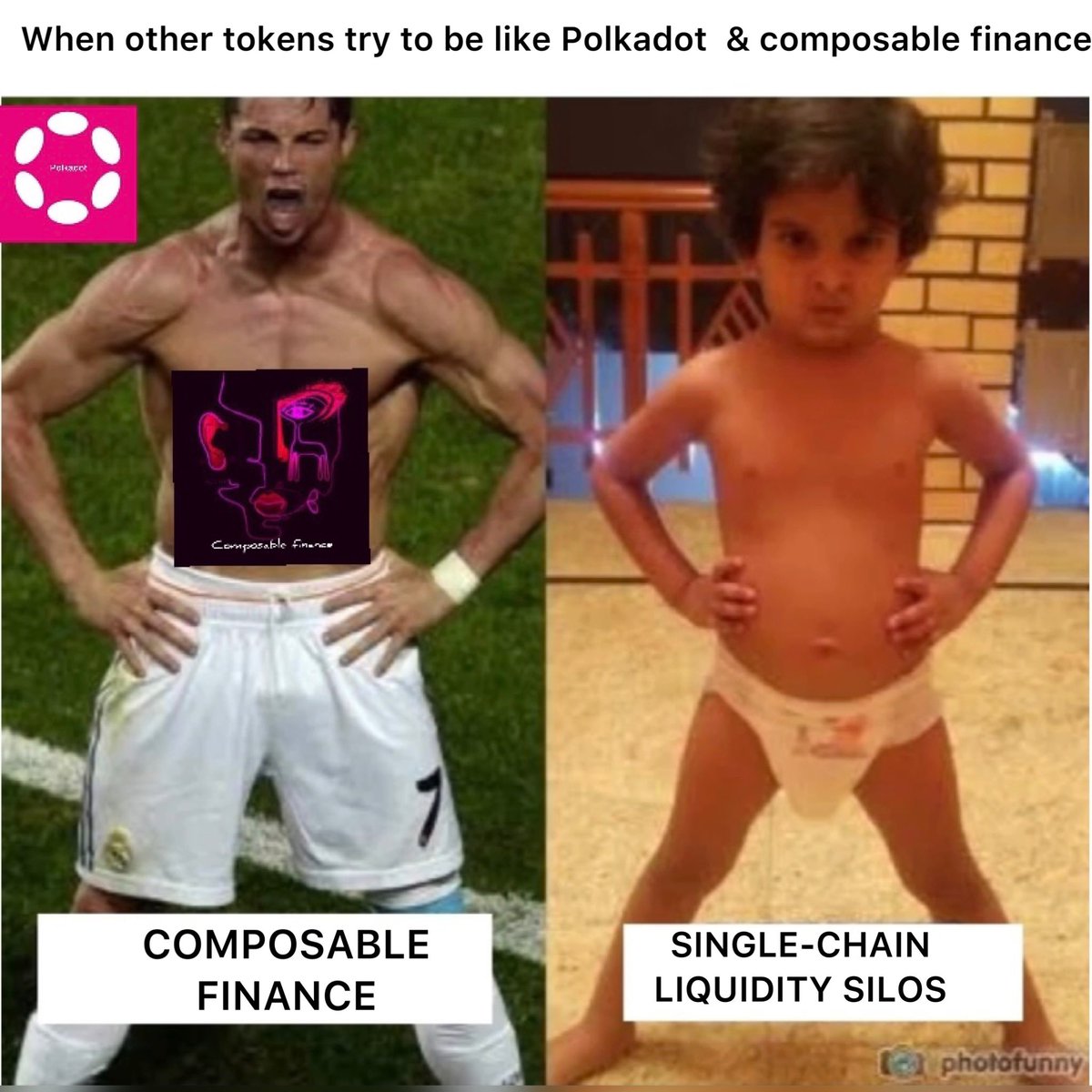 Gaddamvivekwgl's tweet photo. @ComposableFin @ComposableFin @Polkadot (SLAYR)
#ComposableMeme https://t.co/kVrjT5LqFo