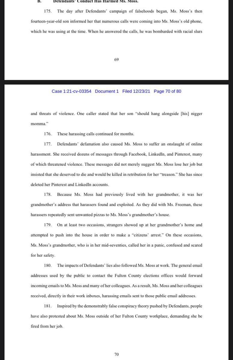 kyledcheney's tweet photo. NEW: Two Georgia election workers targeted by conspiracy theories are suing OANN and Rudy Giuliani. They say the false claims led people to show up at their homes, send threatening Christmas cards and harass them relentlessly. One says she had to flee her home for two months. https://t.co/fwc0RG7YG0