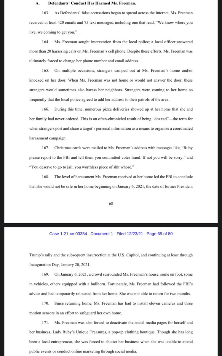 kyledcheney's tweet photo. NEW: Two Georgia election workers targeted by conspiracy theories are suing OANN and Rudy Giuliani. They say the false claims led people to show up at their homes, send threatening Christmas cards and harass them relentlessly. One says she had to flee her home for two months. https://t.co/fwc0RG7YG0