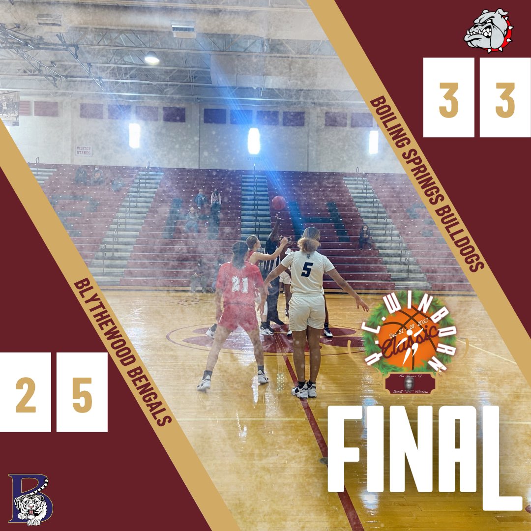 winbornclassic's tweet image. FINAL from Game 3️⃣

@BSHS_LadyHoops (33) 
@ladybengalsbb1 (25) 

Thank you Bulldogs &amp;amp; Bengals for being a part of #YCWinbornClassic—we hope you enjoyed getting better! 💪