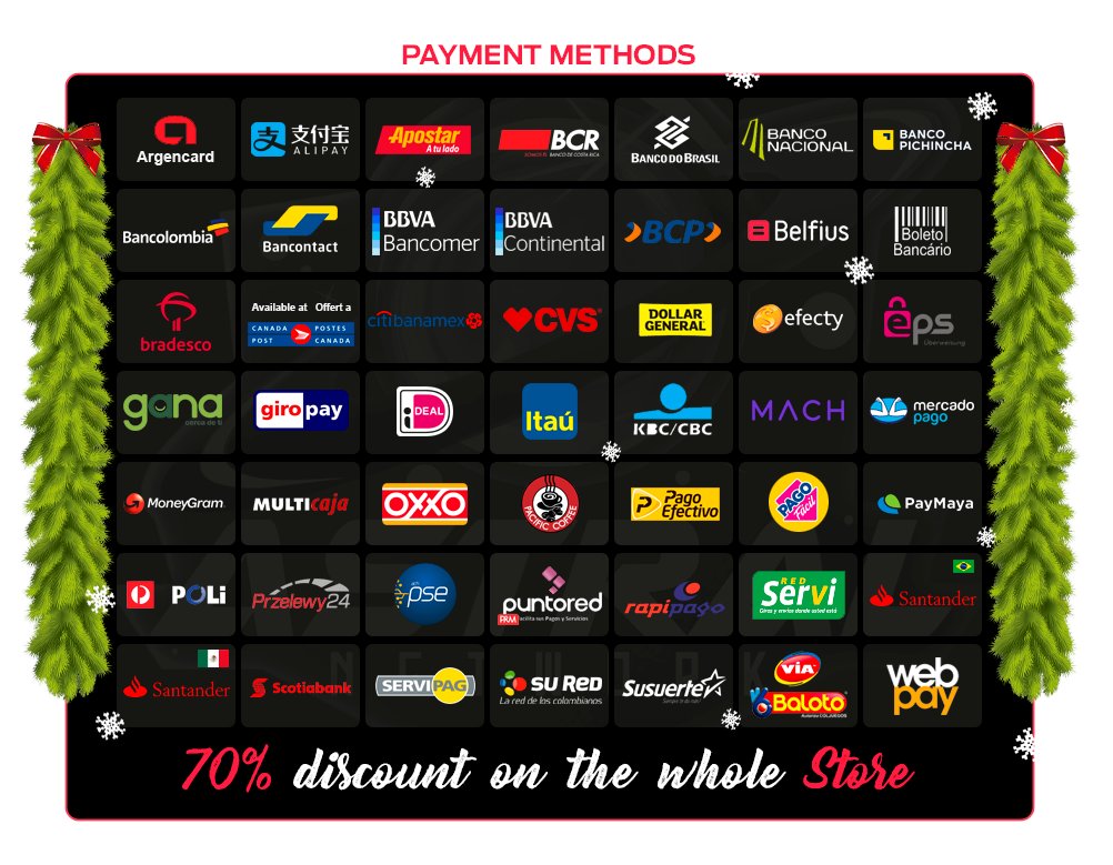 Los descuentos Navideños llegaron a nuestra tienda, aprovecha el 70% de descuento global. 🎅

Inicia hoy 23 y termina el 26 de Diciembre a las 11:59PM EST. 🎄

RT + FAV para participar 💳x1 Giftcard de 25$

💰: store.astralmc.cc