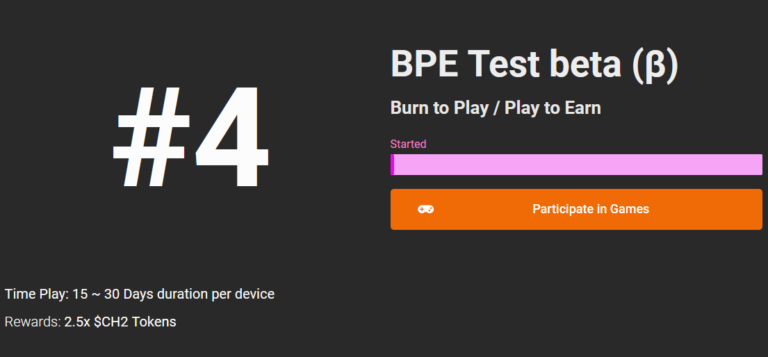 Chain2Game's tweet image. 💕GM! #Community 💕

🥳Today Big #News is:

🥳We added 🌟"#Games #Test Beta"🌟 to the #Events list

You can be the first players to help us test our player's data gathering &amp;amp; Burning tokens system
So, #Earn from Play different Games on different Devices

#Android &amp;amp; #iOS Added now